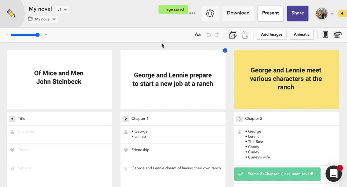 novel-storyboard-color-coding