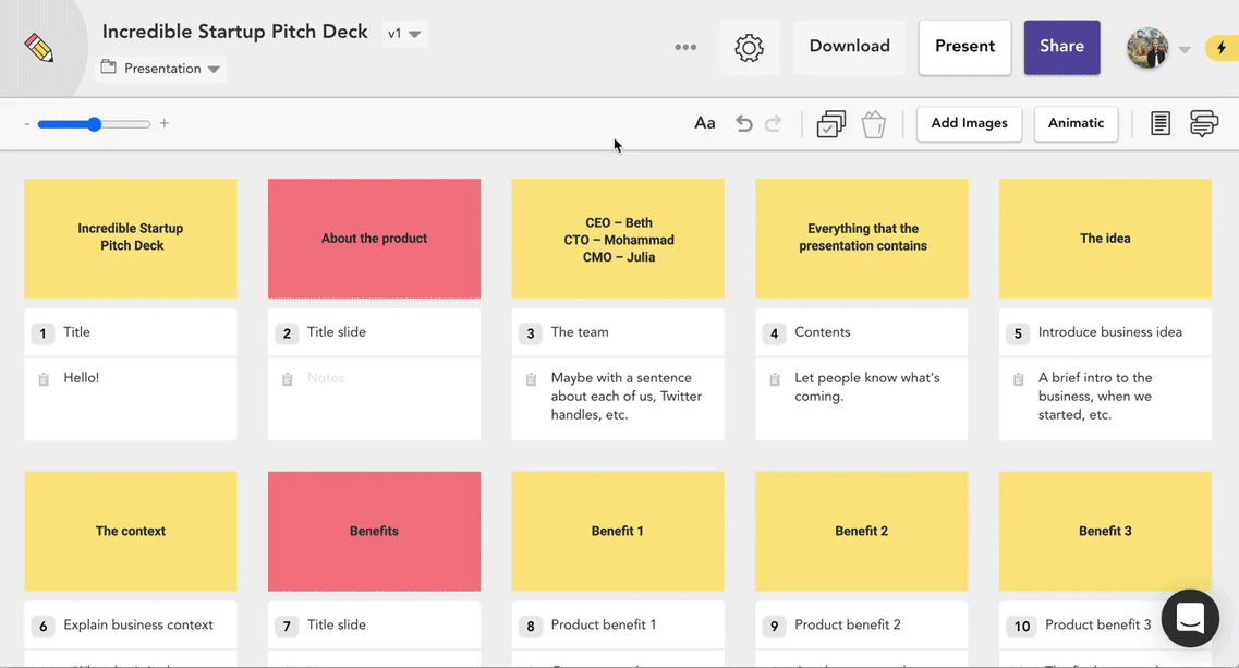 storyboard-presentation-share